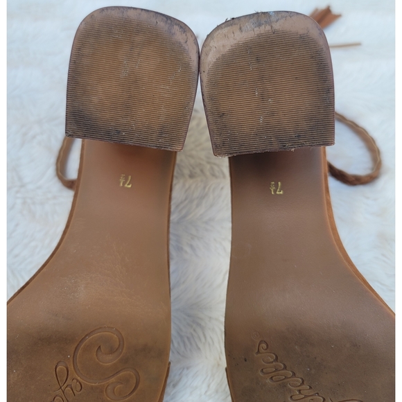 Seychelles brown suede block heel sandals - Picture 16 of 16